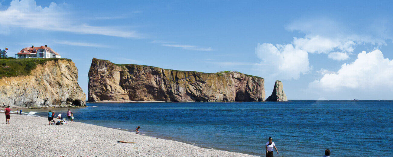 Gaspésie Québec Canada Beach Rock