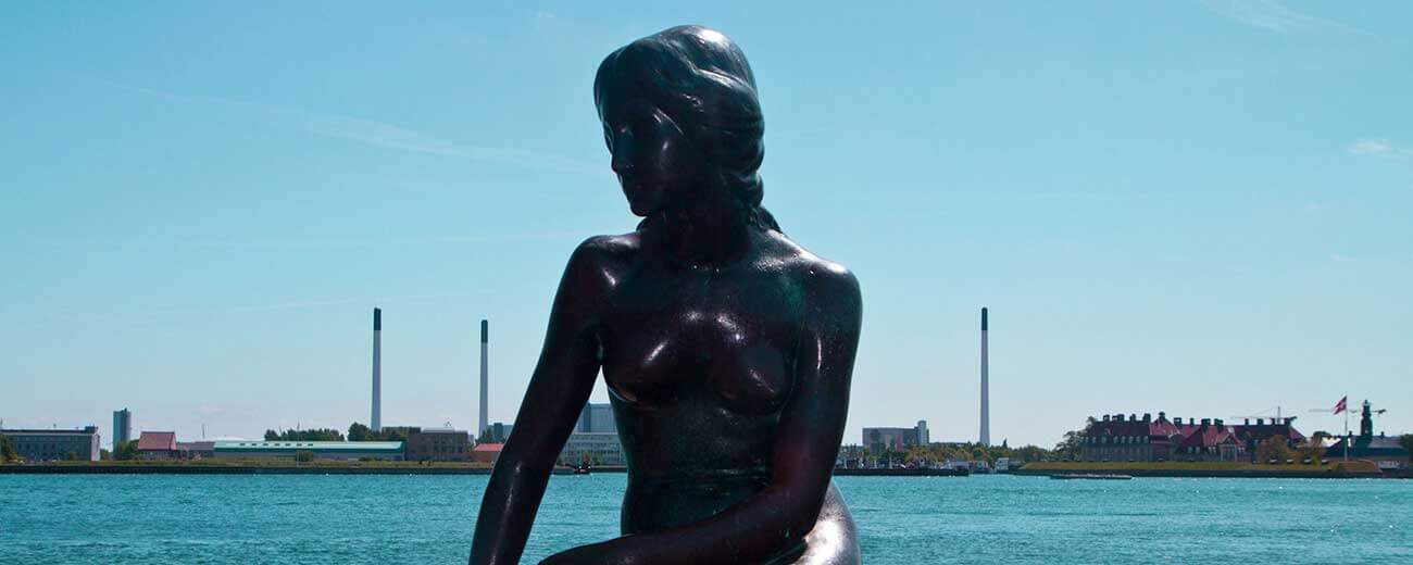Copenhagen Denmark strait of Øresund little mermaid
