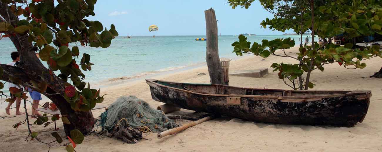 Negril Jamaica Montego Bay Beach Boat