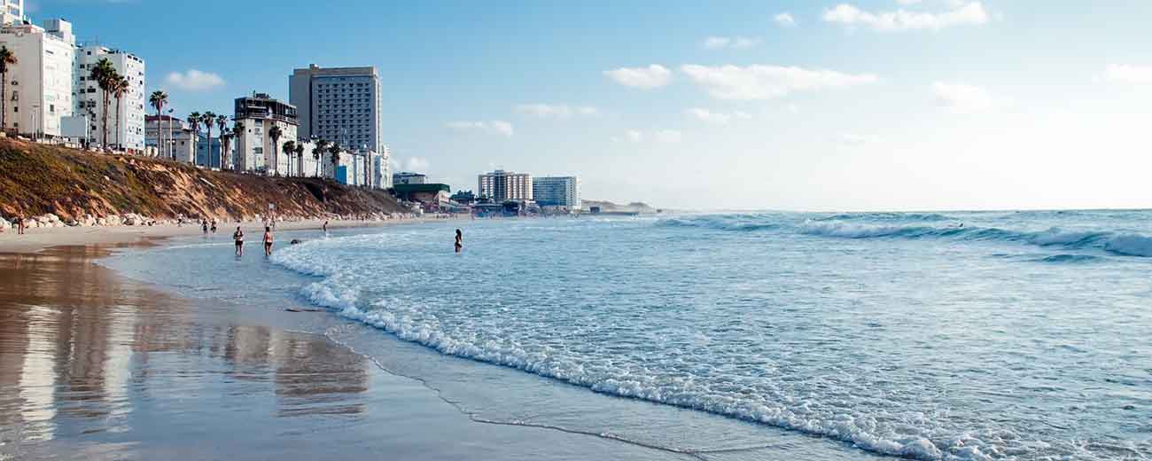 Tel Aviv Israel Mediterranean Sea beach