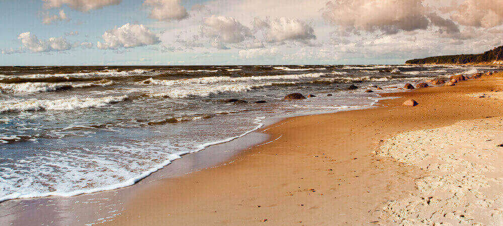 Beach baltic coastline Poland