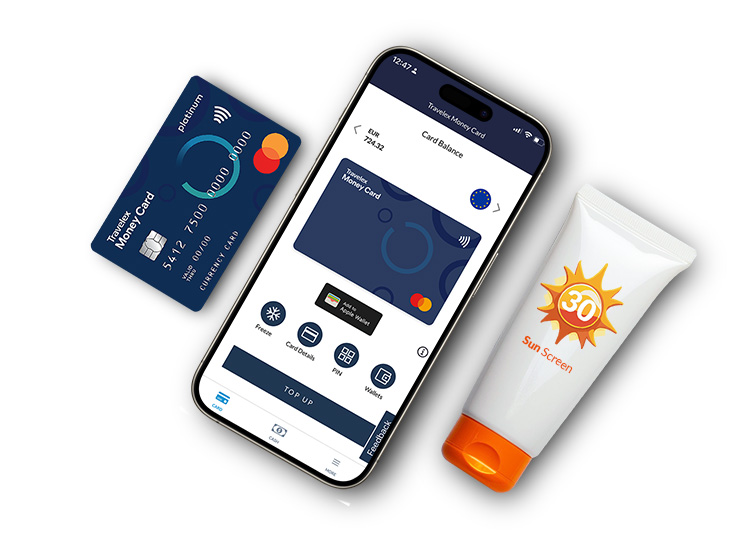 Travelex Money App: Manage and top up your Travelex Money Card from anywhere, making life a beach.