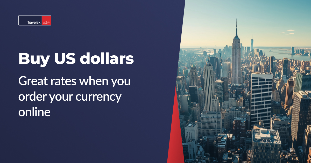 Buy US Dollars Online Exchange USD Travelex UK