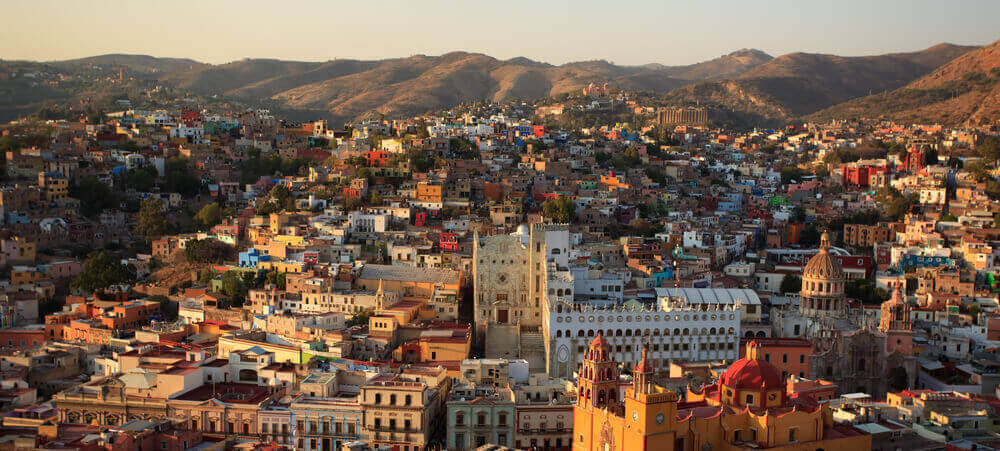 Skyline Guanajuato city Mexico
